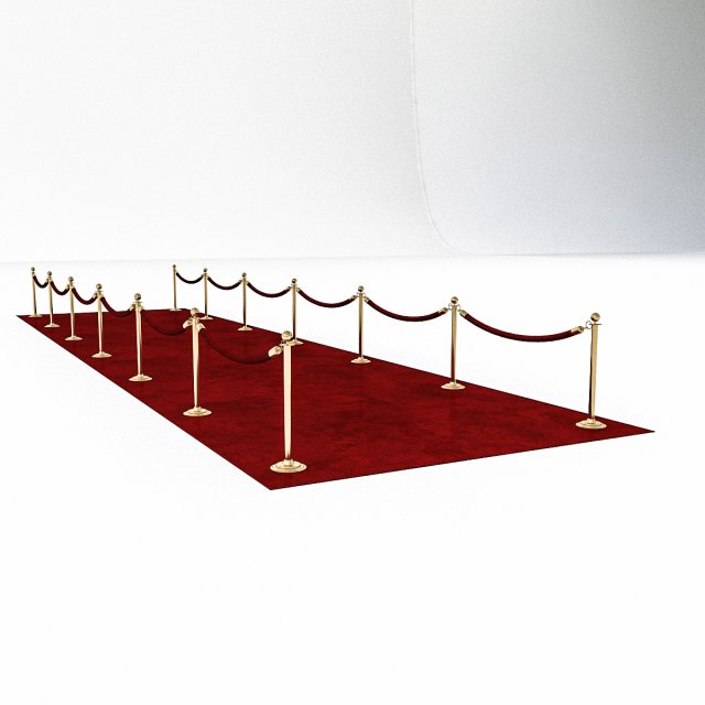 3d red carpet model Modelo 3D .c4d .max .obj .3ds .fbx .stl .blend 