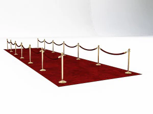 mod&egrave;le 3D de Tapis Rouge Modèle 3D