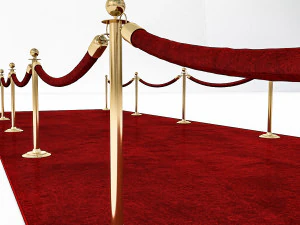 3d red carpet model 3D Model
