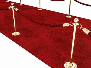 3d red carpet model 3D Model