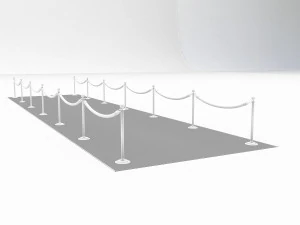 3d red carpet model 3D Model