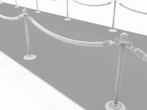 3d red carpet model 3D Model