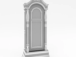 3d retro clock model 3D Model