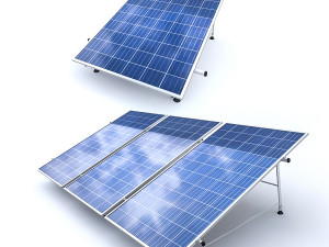 3d solar panel model 3Dモデル