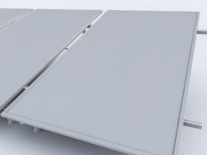 3d solar panel model Modèle 3D