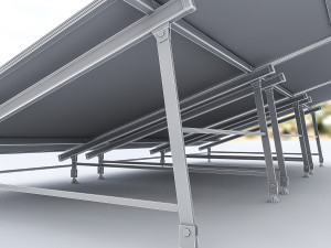 3d solar panel model Modèle 3D