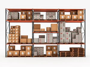 3d warehouse rack model 3D Model