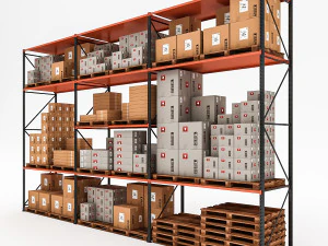 3d warehouse rack model 3D Model