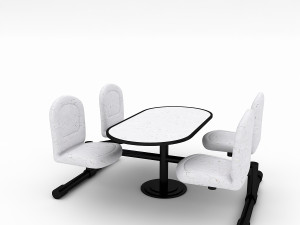 bowling table chair model 3D Model