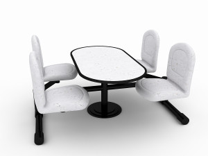 bowling table chair model 3D Модель