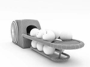 bowling ball machine model 3D Model