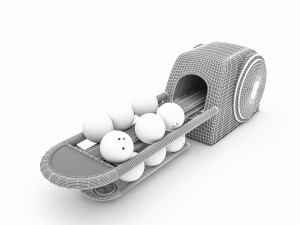 bowling ball machine model Model 3D
