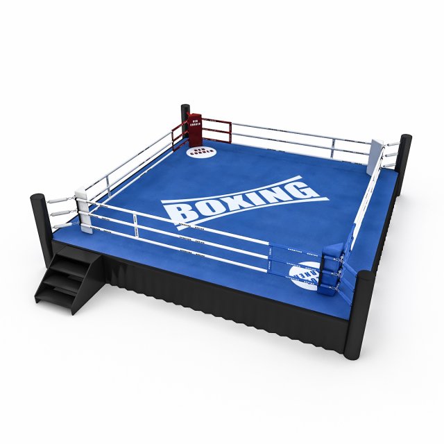 boxing area 2 3D Model .c4d .max .obj .3ds .fbx .stl .blend 