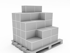 3d warehouse box model 2 Modello 3D