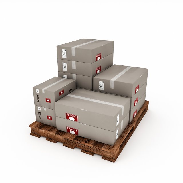 3d warehouse box model 3 3D Модель .c4d .max .obj .3ds .fbx .stl .blend 