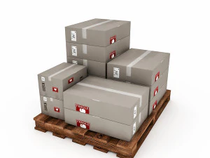 Caja de almac&eacute;n 3D modelo 3. Modelo 3D