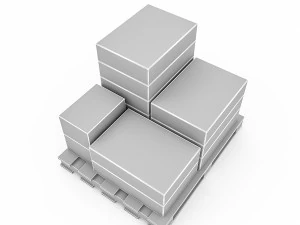 3d warehouse box model 3 3D Model