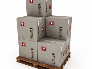 3 boyutlu depo kutusu modeli 4 3D Model