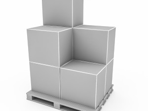 3d warehouse box model 4 Modelo 3D