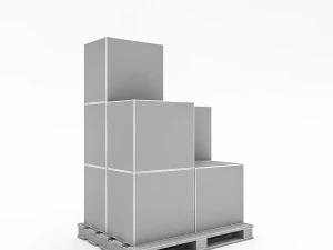 3d warehouse box model 4 3D Model