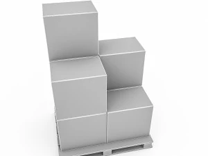 3d warehouse box model 4 3D Model