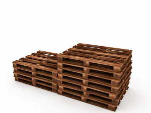 model palet kayu Model 3D