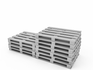 wooden pallet model 3D मॉडल