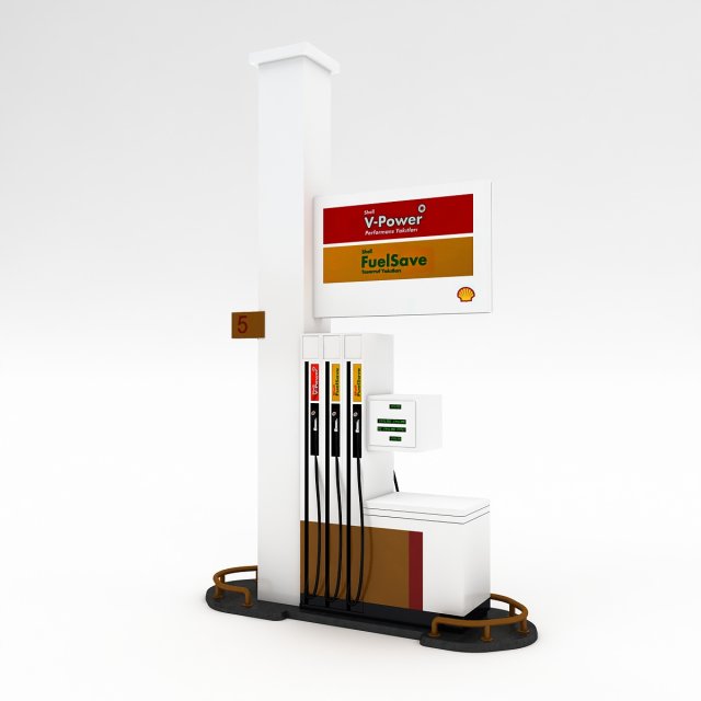 3d gas pump model 3D Model .c4d .max .obj .3ds .fbx .stl .blend 