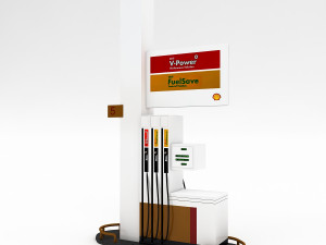 3d gas pump model 3D Model