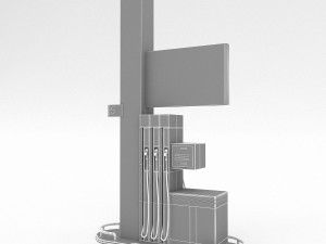 3d gas pump model 3D Model
