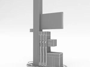 3d gas pump model 3D Model