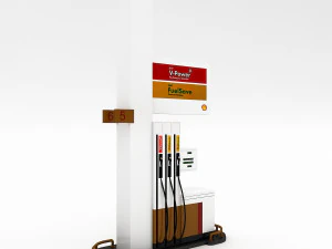 3d gas pump model 3D Model