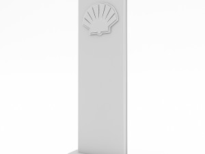 3d gas station sign model Modelo 3D