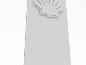 3d gas station sign model Modelo 3D
