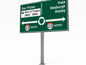 3d traffic sign model 01 3D Model