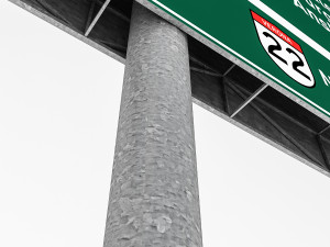 3d traffic sign model 01 3D Model