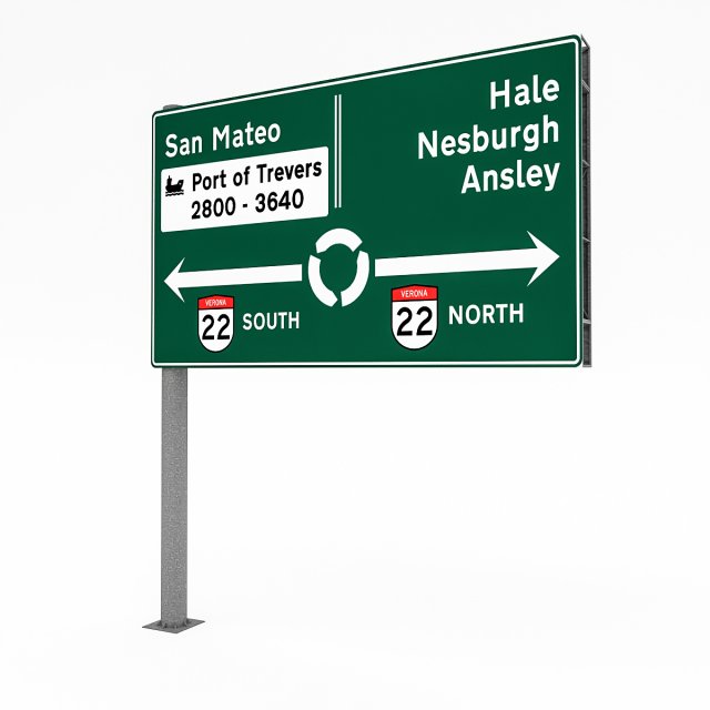 3d traffic sign model 02 Model 3D .c4d .max .obj .3ds .fbx .stl .blend 