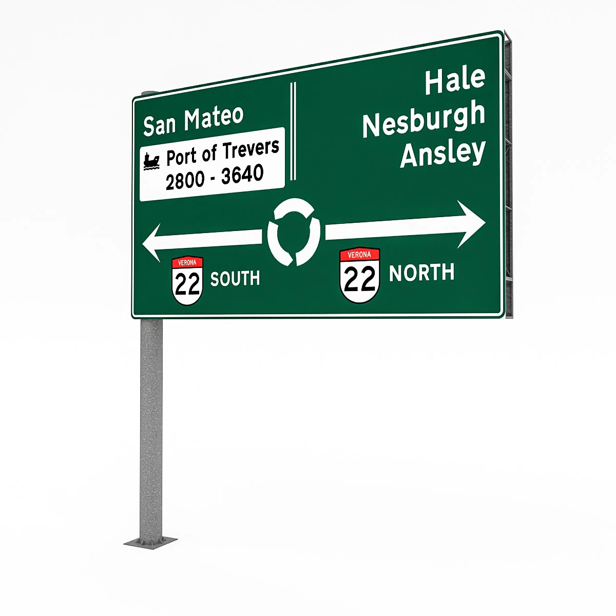 3d traffic sign model 02 3D Model .c4d .max .obj .3ds .fbx .stl .blend 
