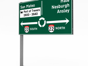 3d traffic sign model 02 3D Model