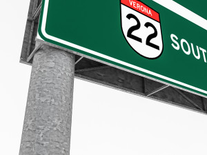 3d traffic sign model 02 Model 3D