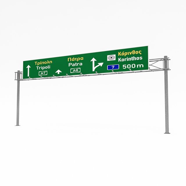 3d traffic sign model 04 Model 3D .c4d .max .obj .3ds .fbx .stl .blend 