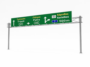 3d traffic sign model 04 3D Model