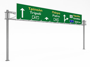 3d traffic sign model 04 Model 3D
