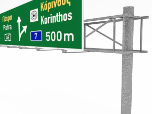 3d traffic sign model 04 Model 3D