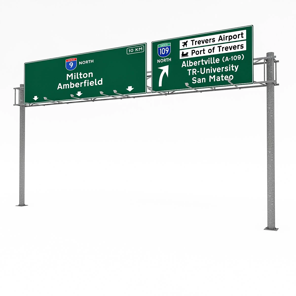 3d traffic sign model 04 3D Model .c4d .max .obj .3ds .fbx .stl .blend 