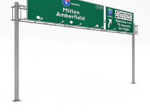 3d traffic sign model 04 3D Model