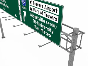 3d traffic sign model 04 3D Model