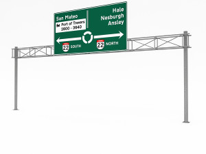 3d traffic sign model 05 3D Model