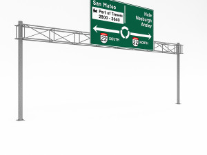 3d traffic sign model 05 3D Модель
