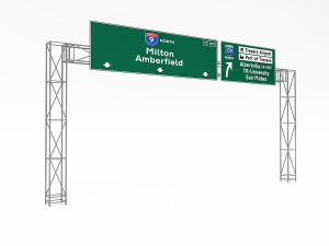 3d traffic sign model 06 Model 3D